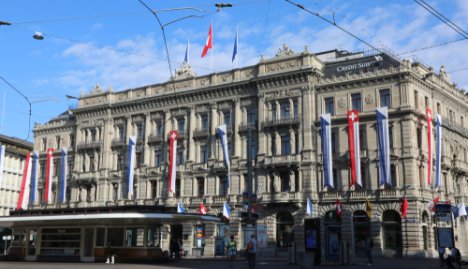 Credit Suisse am Paradeplatz in Zürich